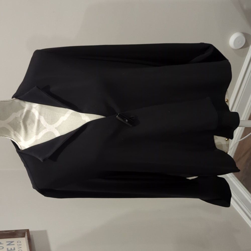 Joseph Ribkoff Black Silky Feel Unstructured Blazer
